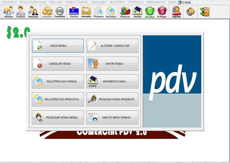 software PDV Caixa